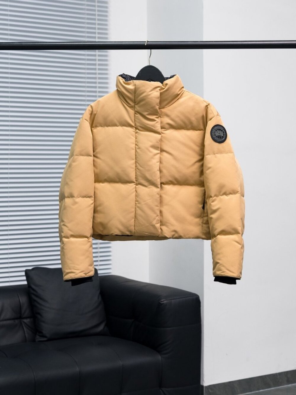 Canada Goose Khaki Stand-Collar Down Jacket